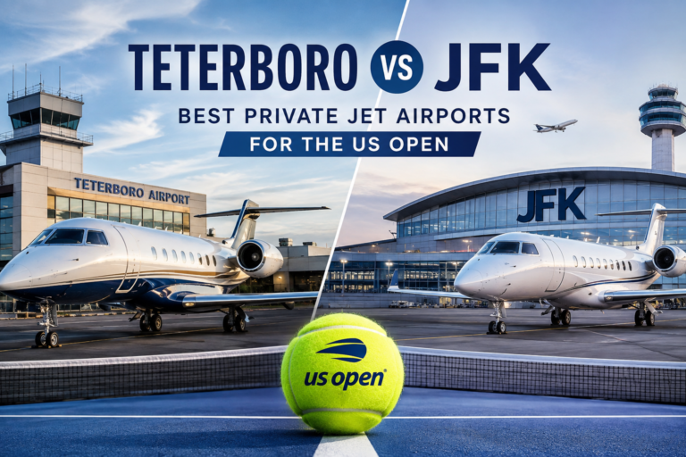 Teterboro vs. JFK: Best Private Jet Airports for the US Open