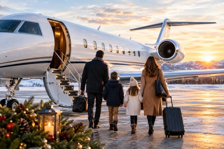 Booking A Private Jet for the Holidays